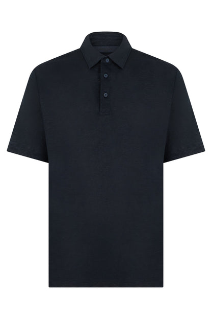 Linen polo with short sleeves RTW