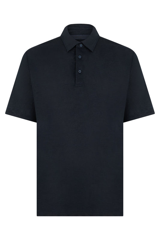 Linen polo with short sleeves RTW