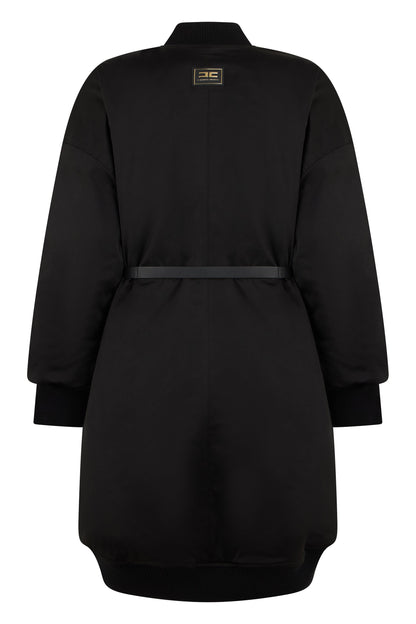 Knee-length coat in technical fabric RTW
