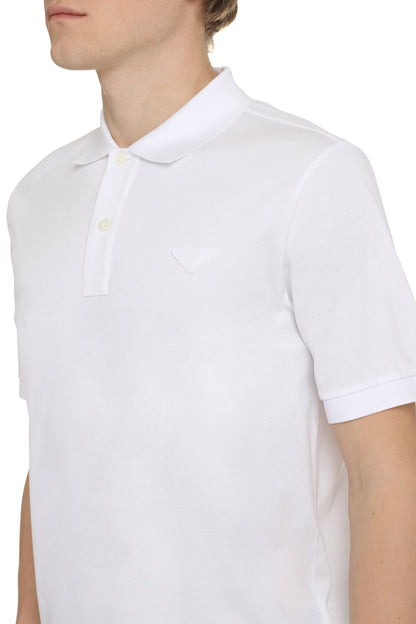 Short sleeve cotton pique polo shirt RTW