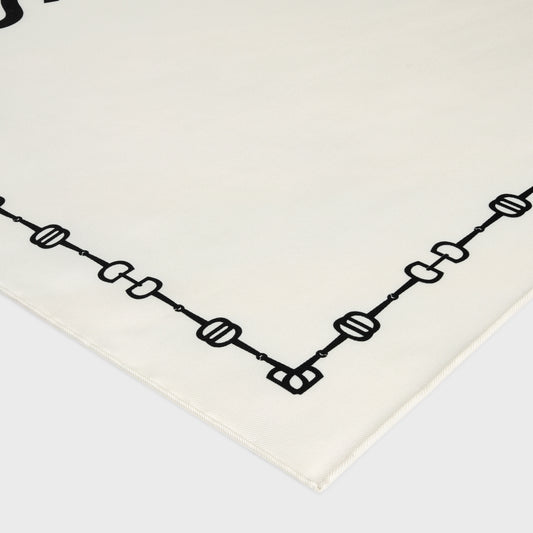 Celine 90x90cm square - WHITEBLACK