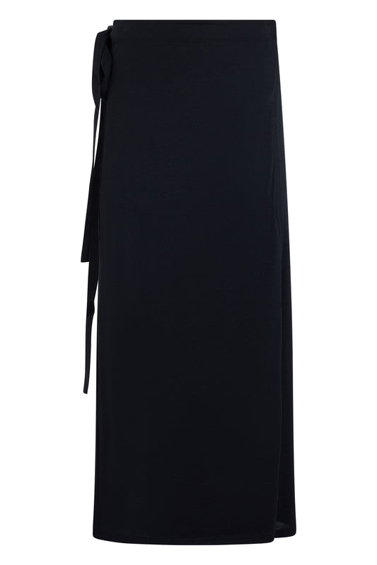 Long skirt with wallet in cotton and silk ACC