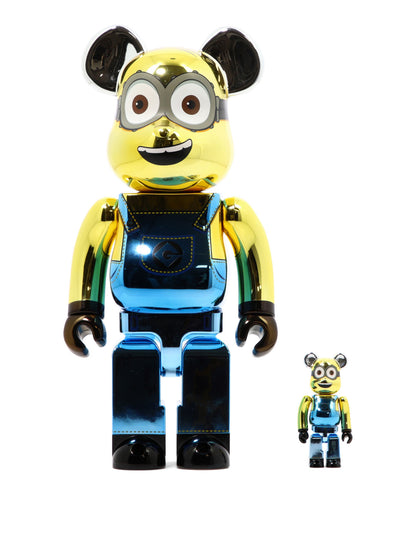 "Be@rbrick Dave Chrome" 100% and 400% toy Decorative accessories
