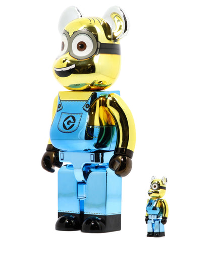 "Be@rbrick Dave Chrome" 100% and 400% toy Decorative accessories