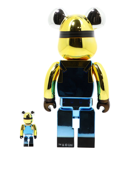 "Be@rbrick Dave Chrome" 100% and 400% toy Decorative accessories