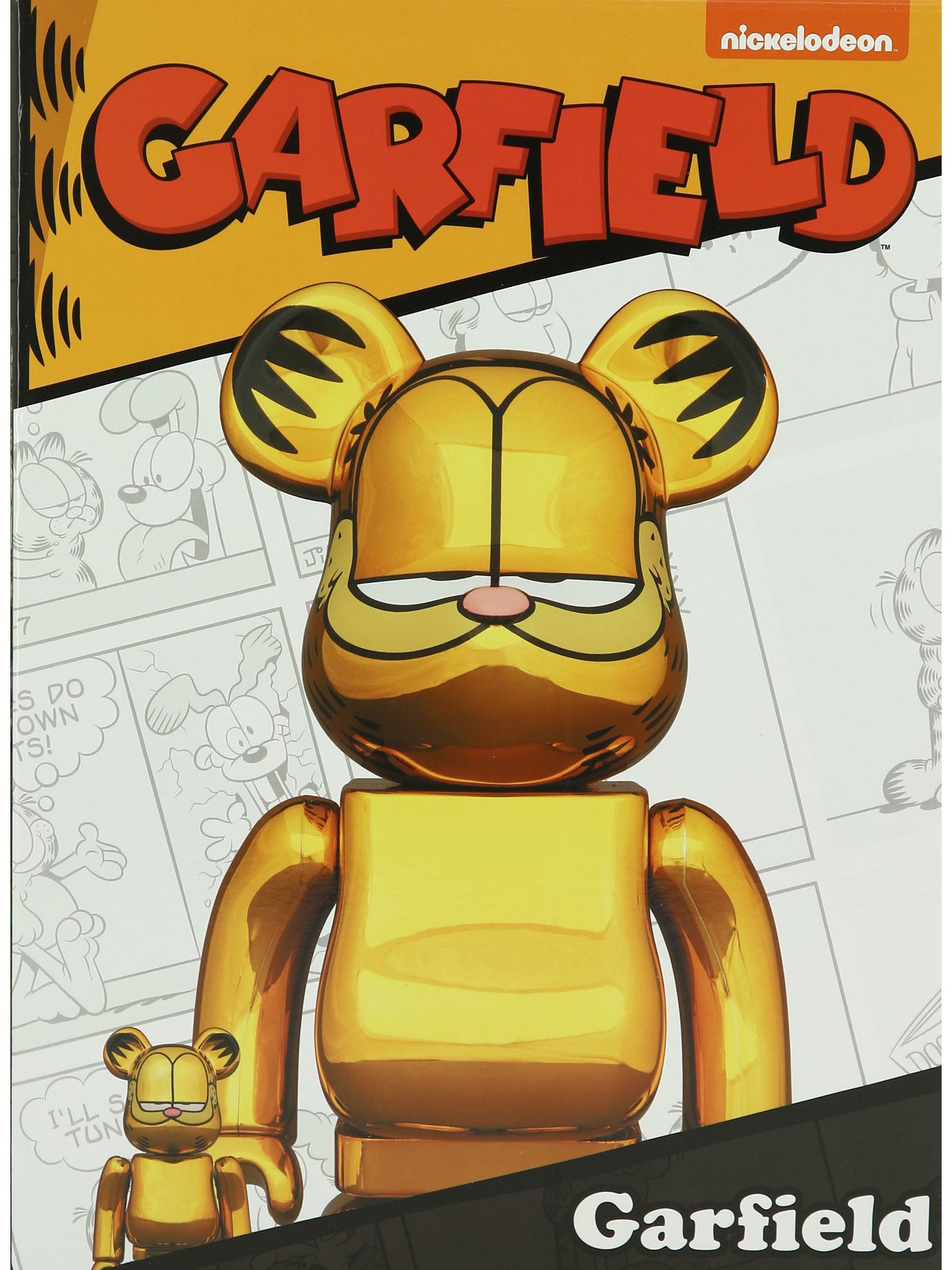Medicom 100% + 400% Garfield Gold Chrome Be@rbrick Assorted Decorative accessories