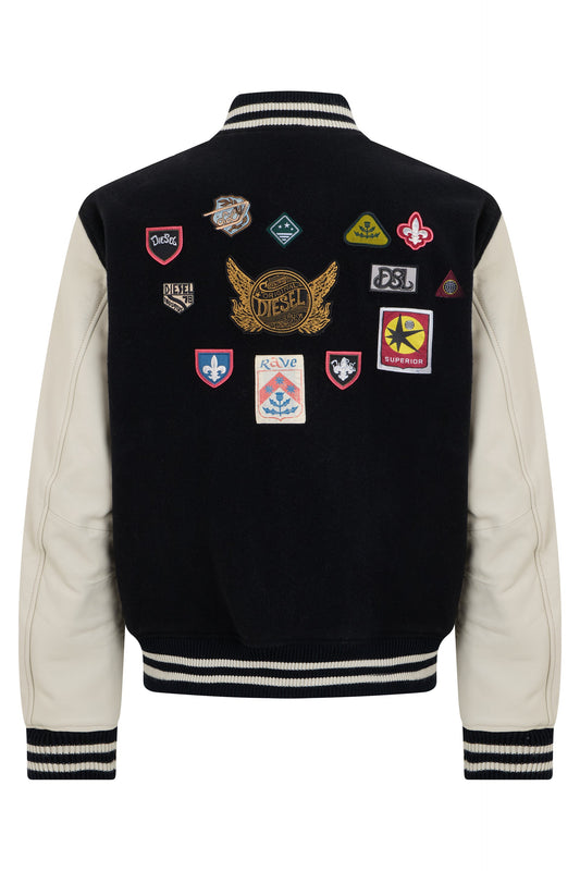 Varsity jacket with patch RTW