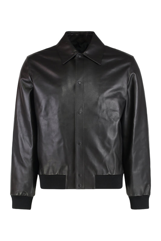 Black leather jacket RTW