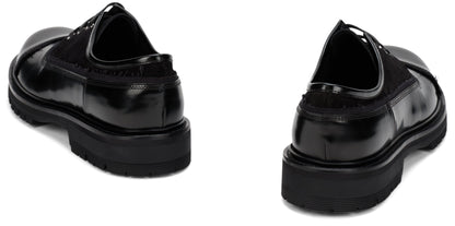 Leather and fabric shoes SHOES