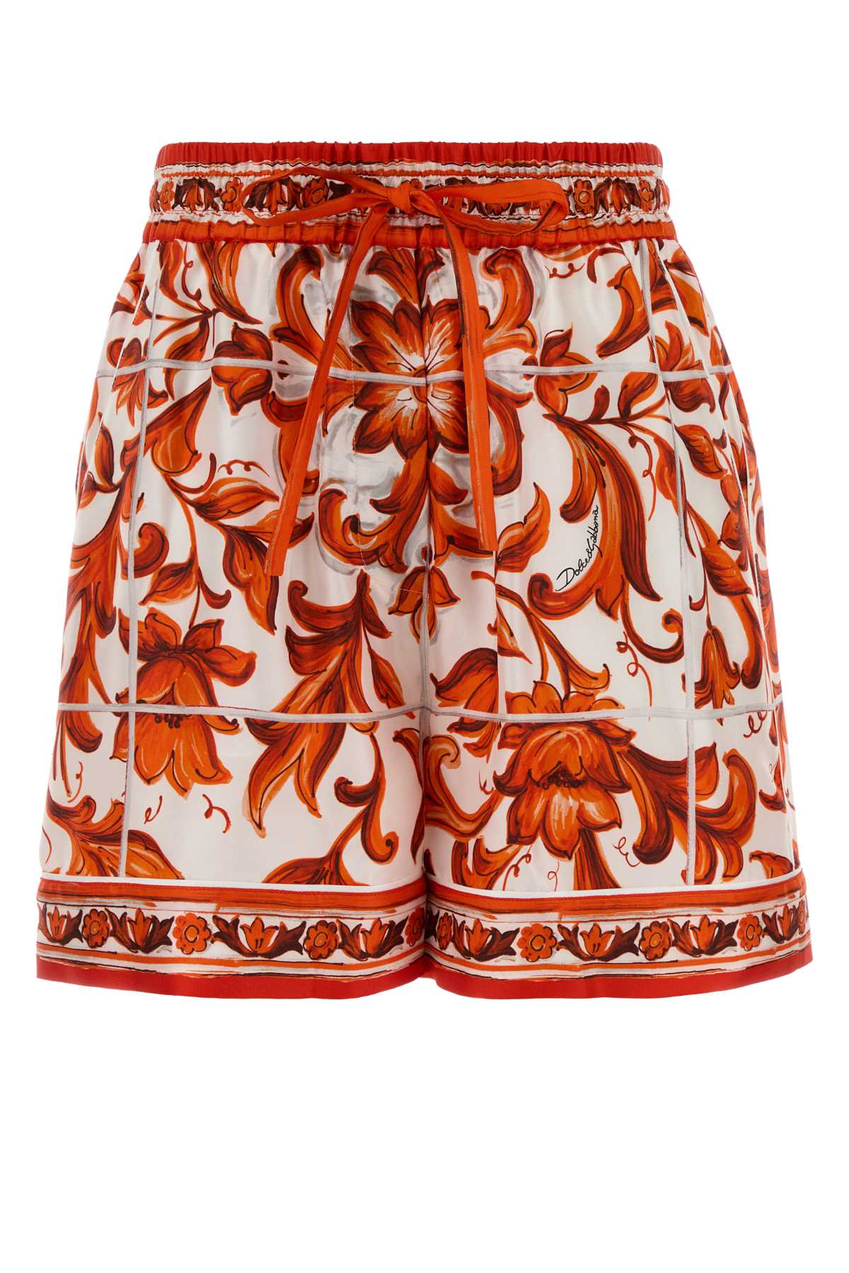 TWILL MAIOLICA ARANCIONE SHORTS