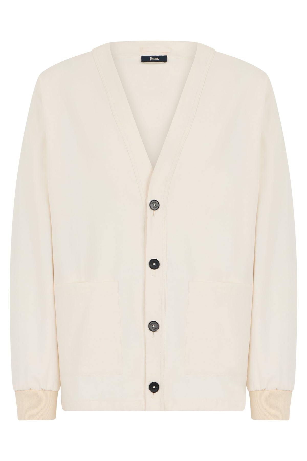 Cardigan in fabric with v-neck RTW