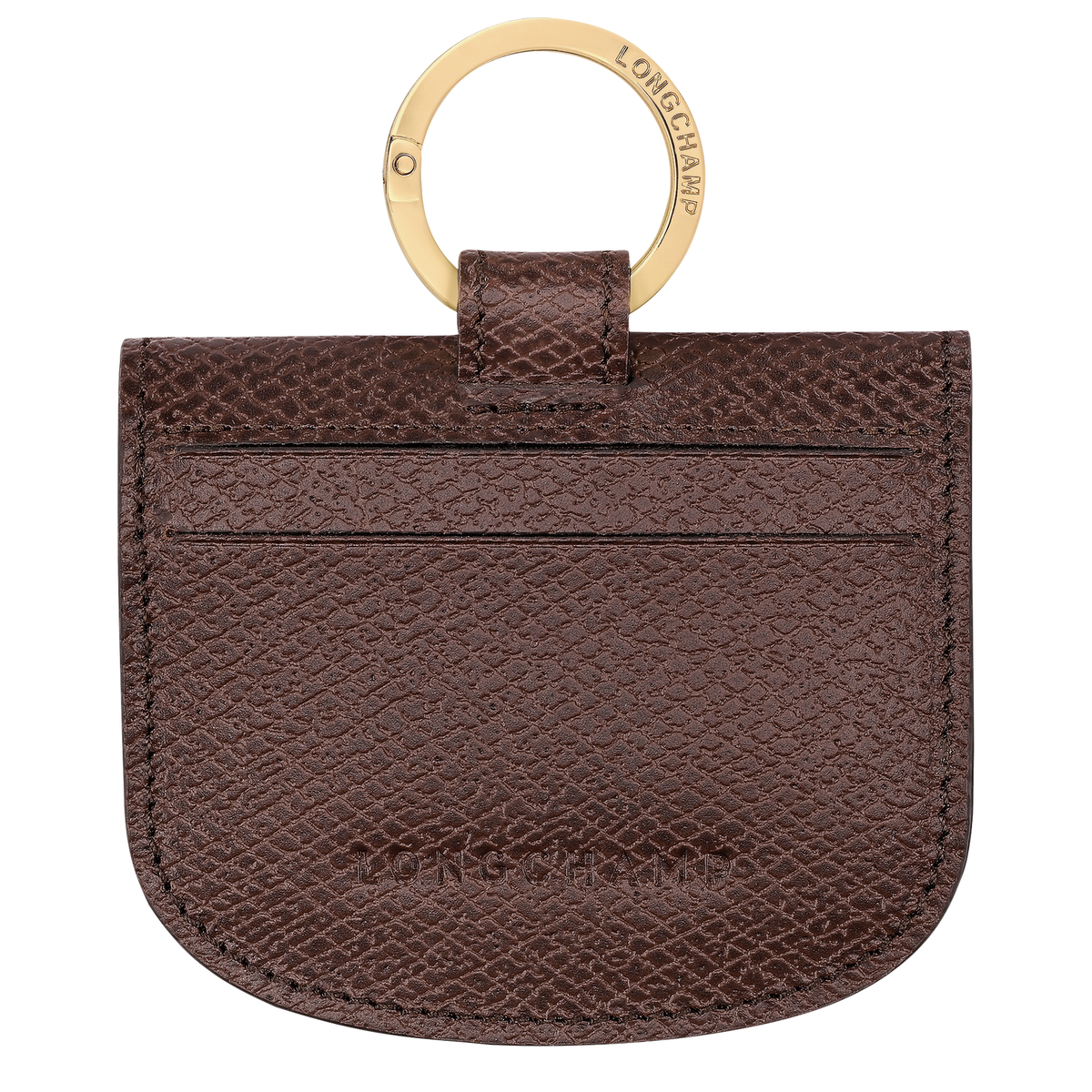 Longchamp Leather card holder with ring