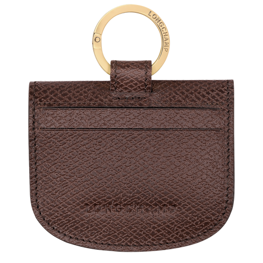 Longchamp Leather card holder with ring
