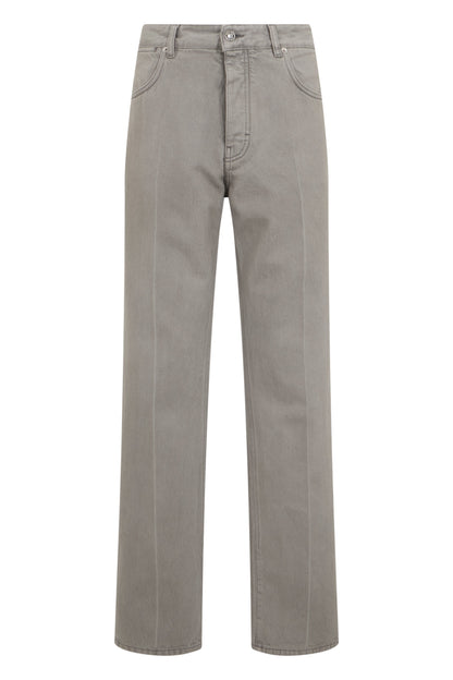 Straight wool trousers with high waist RTW
