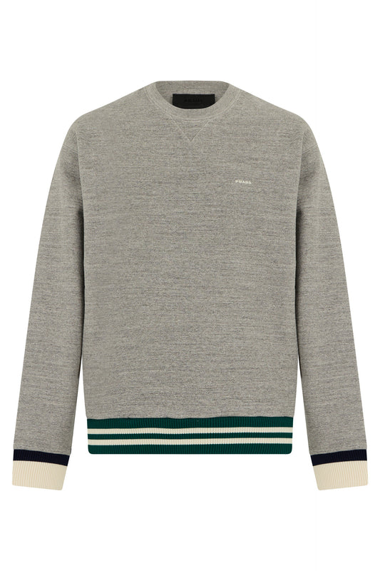 Crew neck sweatshirt in cotton RTW