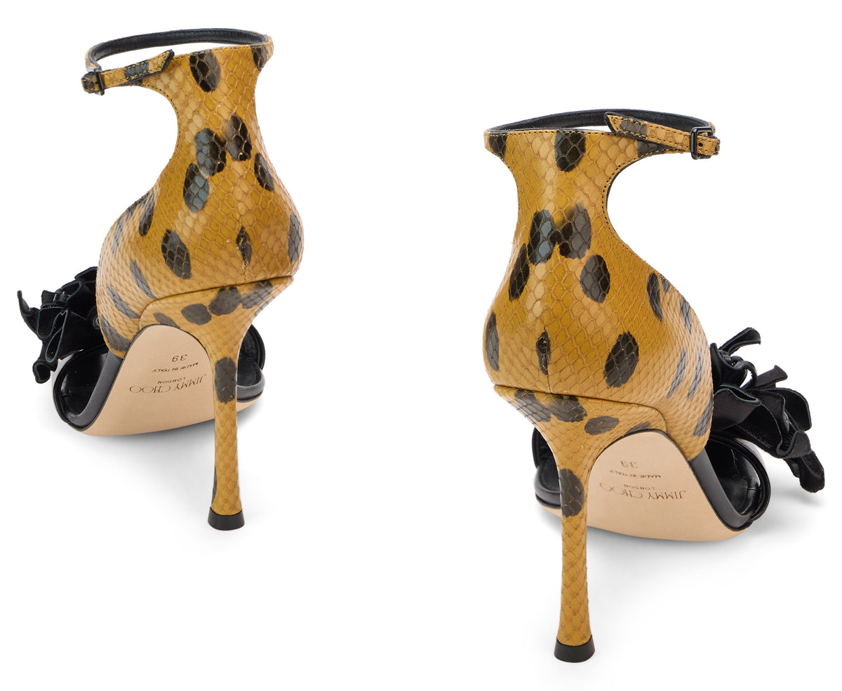 Printed leather sandals SHOES
