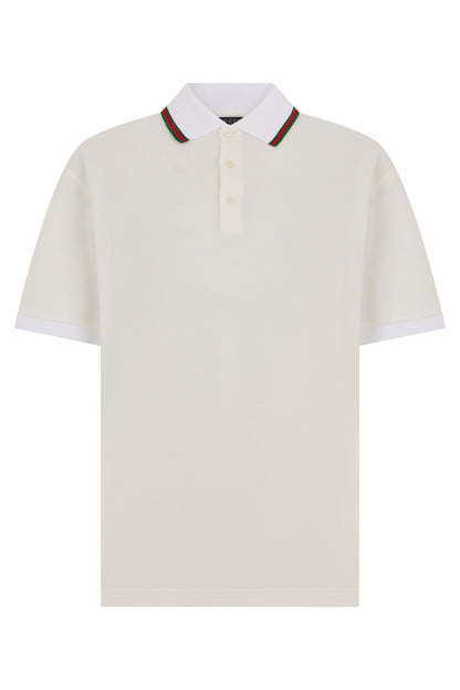 Short-sleeved polo with web band RTW
