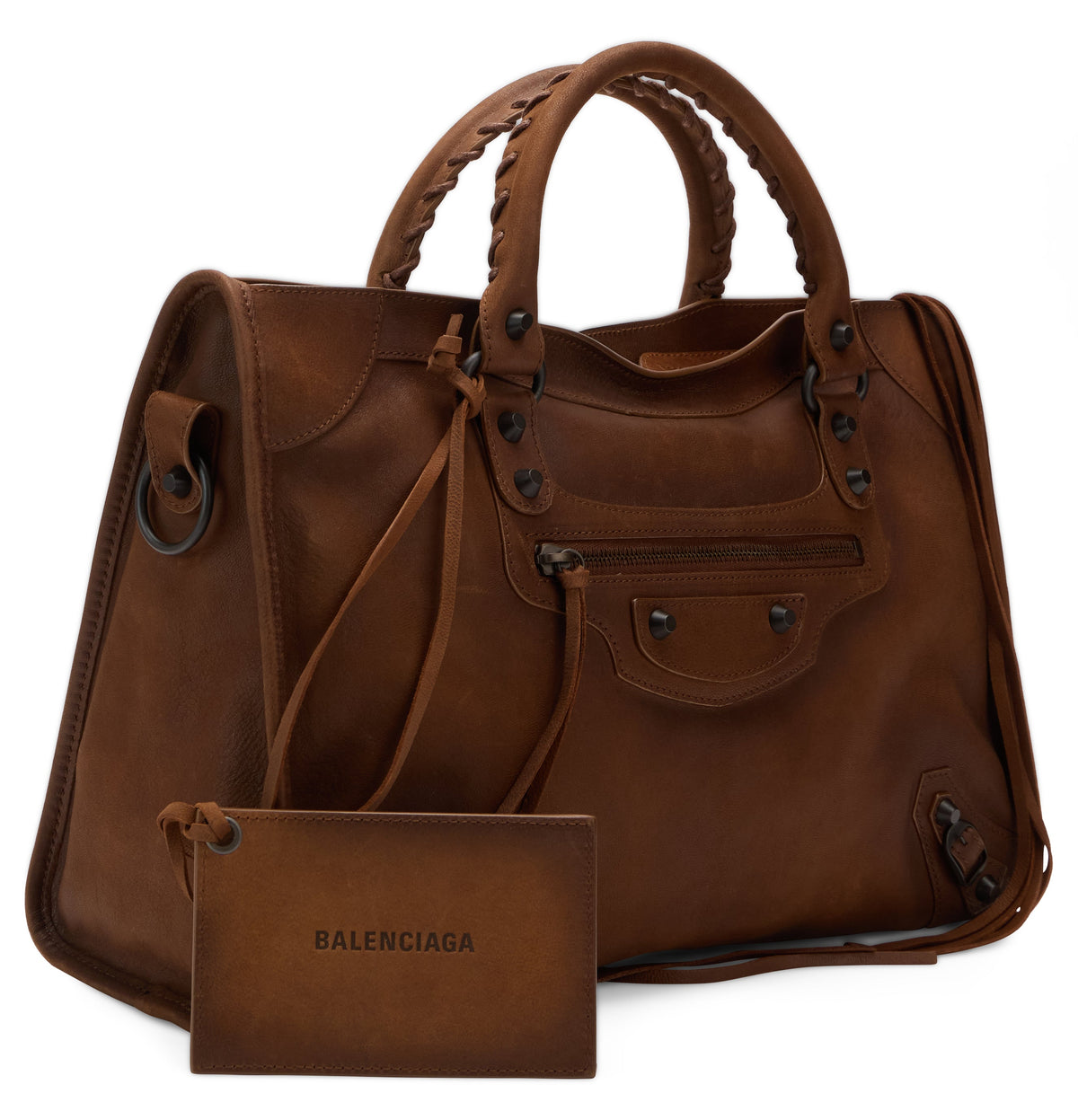 Leather handbag Le City M BAGS