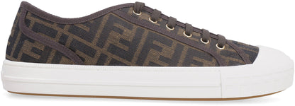 Domino fabric low-top sneakers SHOES