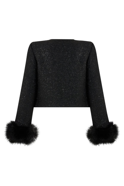 Bouclé jacket with jewelry buttons RTW