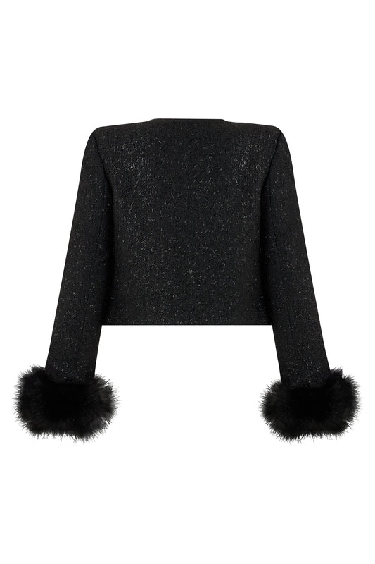 Bouclé jacket with jewelry buttons RTW