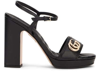 GG Marmont sandals in leather SHOES