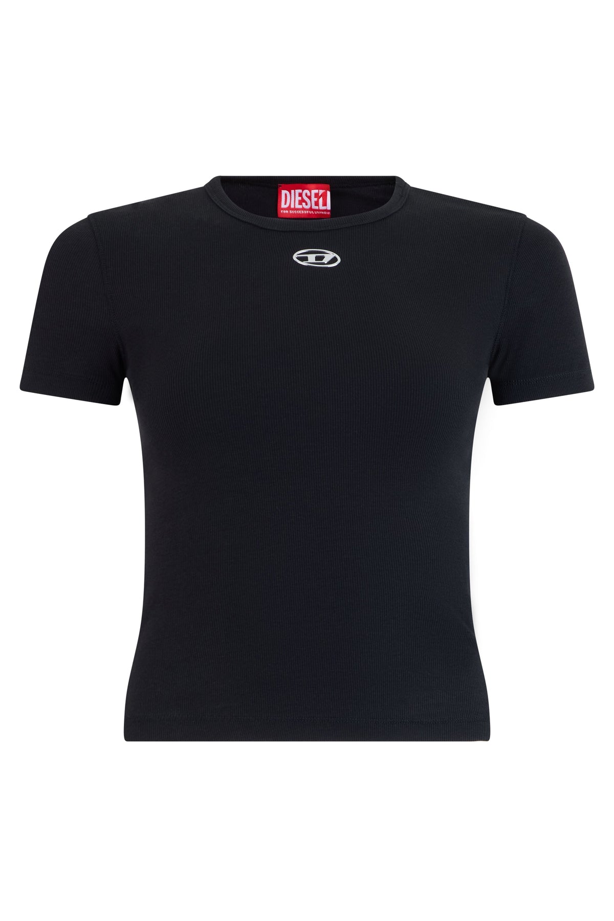 T-shirt in stretch cotton with Oval D logo RTW