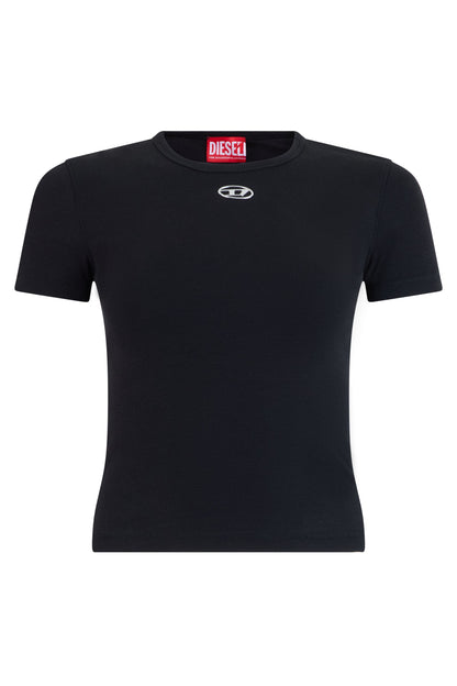 T-shirt in stretch cotton with Oval D logo RTW