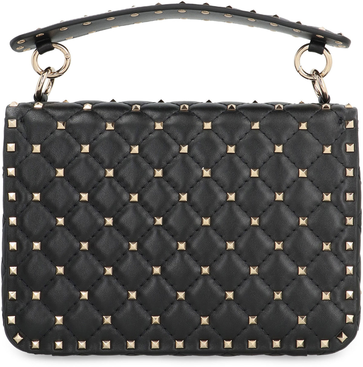 Valentino Garavani - Rockstud Spike media Leather handbag BAGS