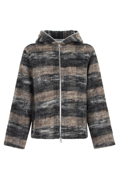 Cardigan in wool blend with zip RTW