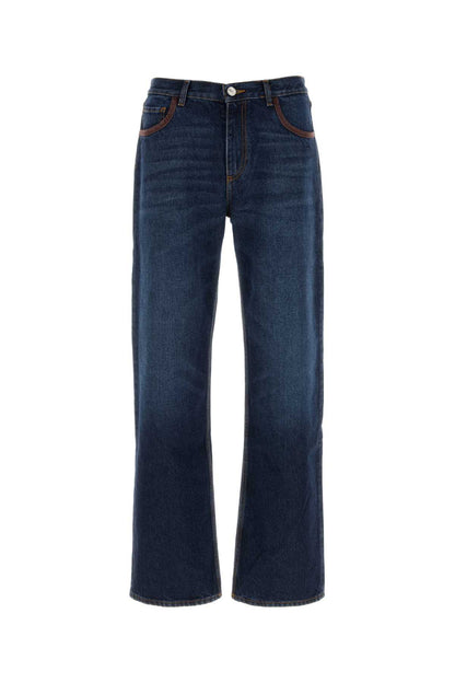 STRAIGHT LEG DENIM TROUSER JEANS