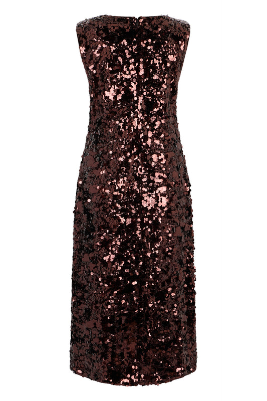 Midi Dress With Sequins and Bow RTW