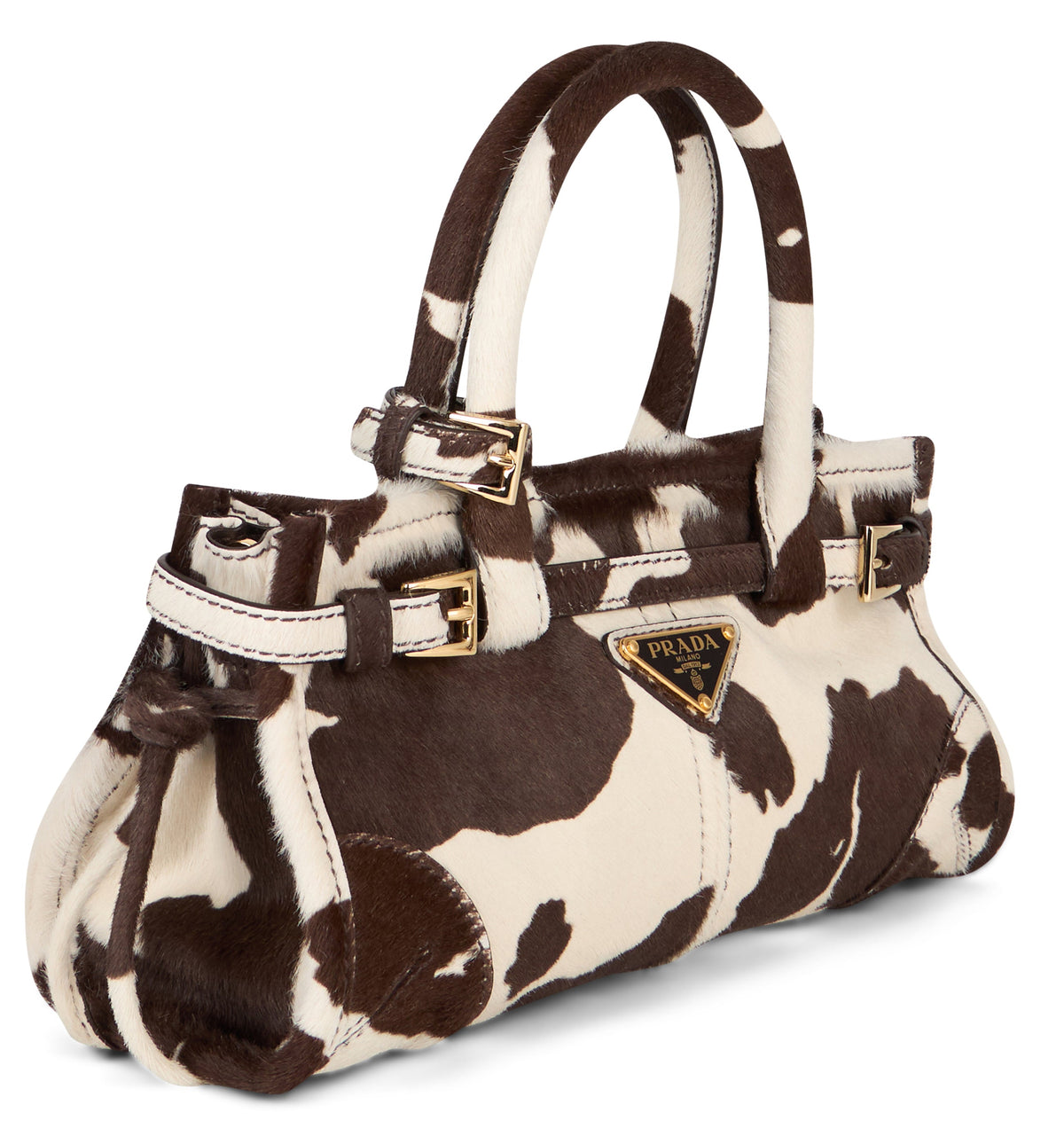 Prada Bonnie mini handbag in printed leather BAGS