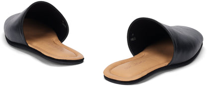 Mule Cigarr in black leather RTW