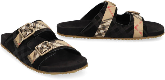 Urchin sandals in suede Check SHOES