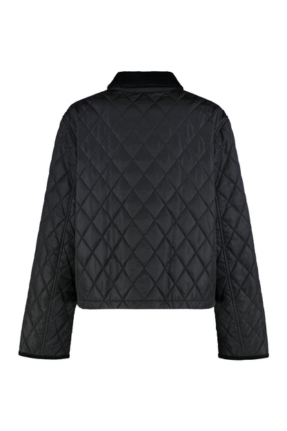 Burberry Cropped nylon quilted jacket