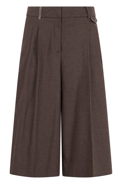 Culotte trousers in wool and cashmere RTW