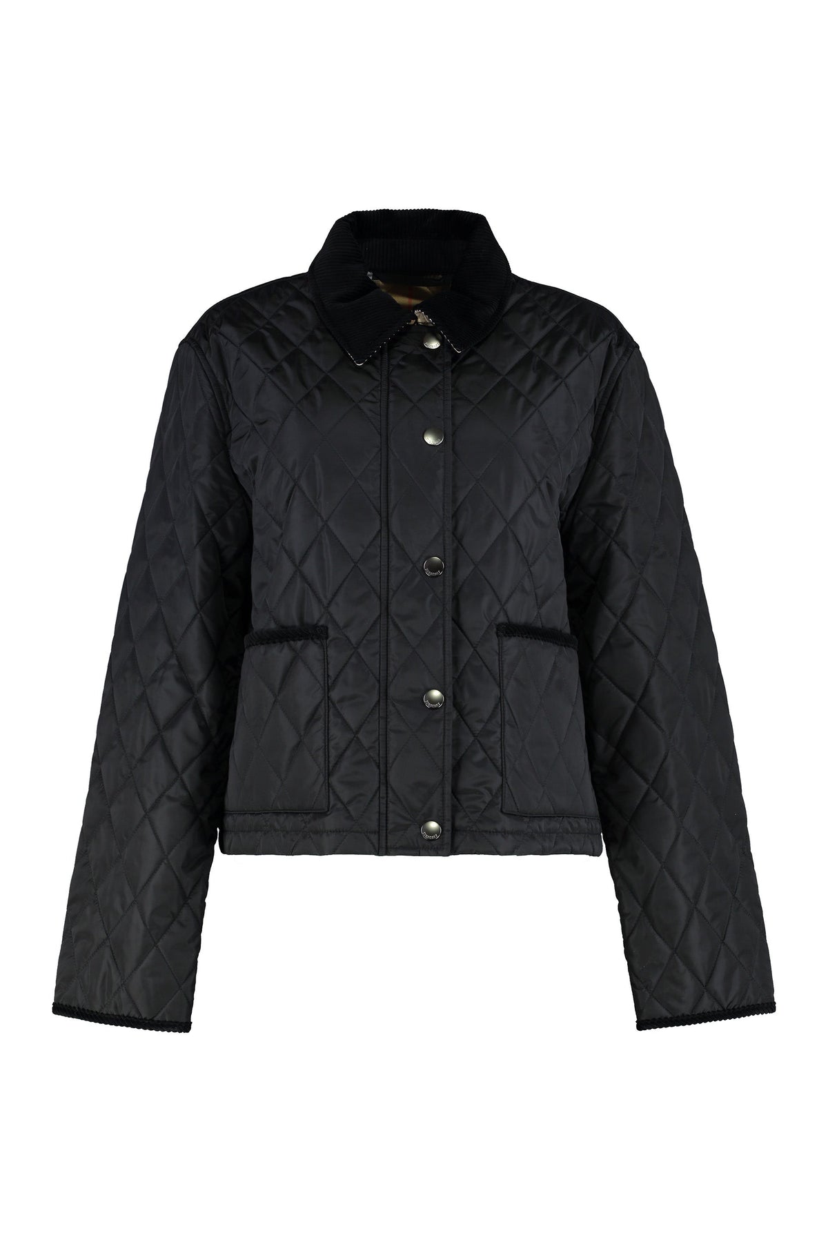 Burberry Cropped nylon quilted jacket