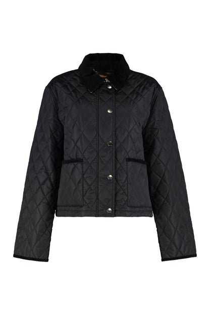 Burberry Cropped nylon quilted jacket
