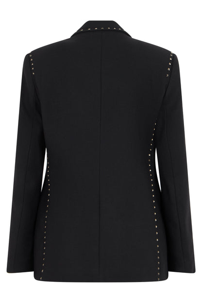 Single-button blazer with studs RTW