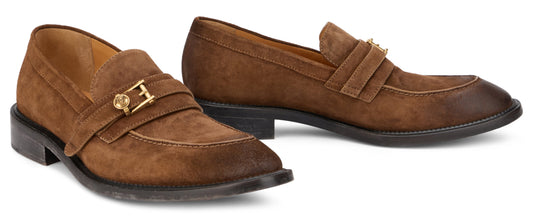 Loafers with gold buckle RTW