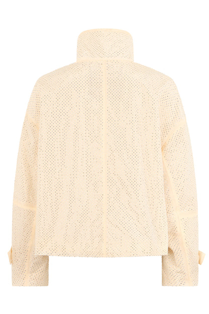 Nylon jacket with rhinestones RTW