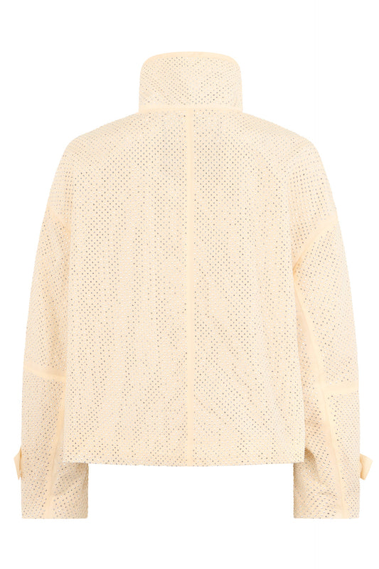 Nylon jacket with rhinestones RTW