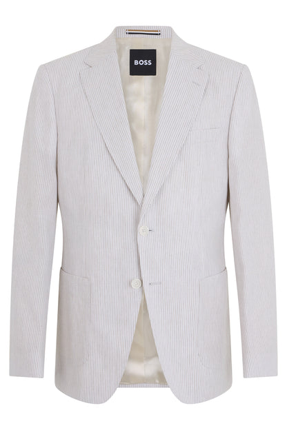 Single-breasted jacket in striped fabric RTW