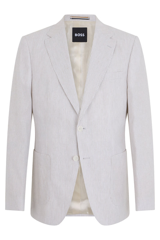 Single-breasted jacket in striped fabric RTW