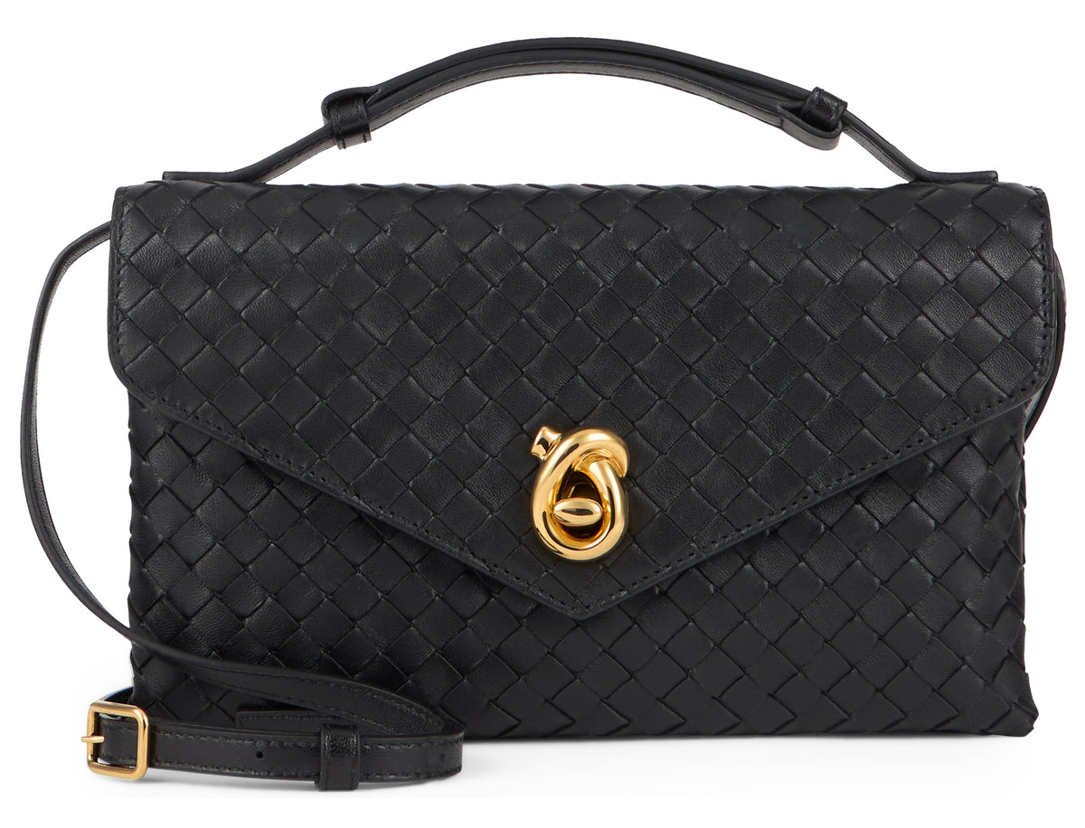Knot lock in leather RTW
