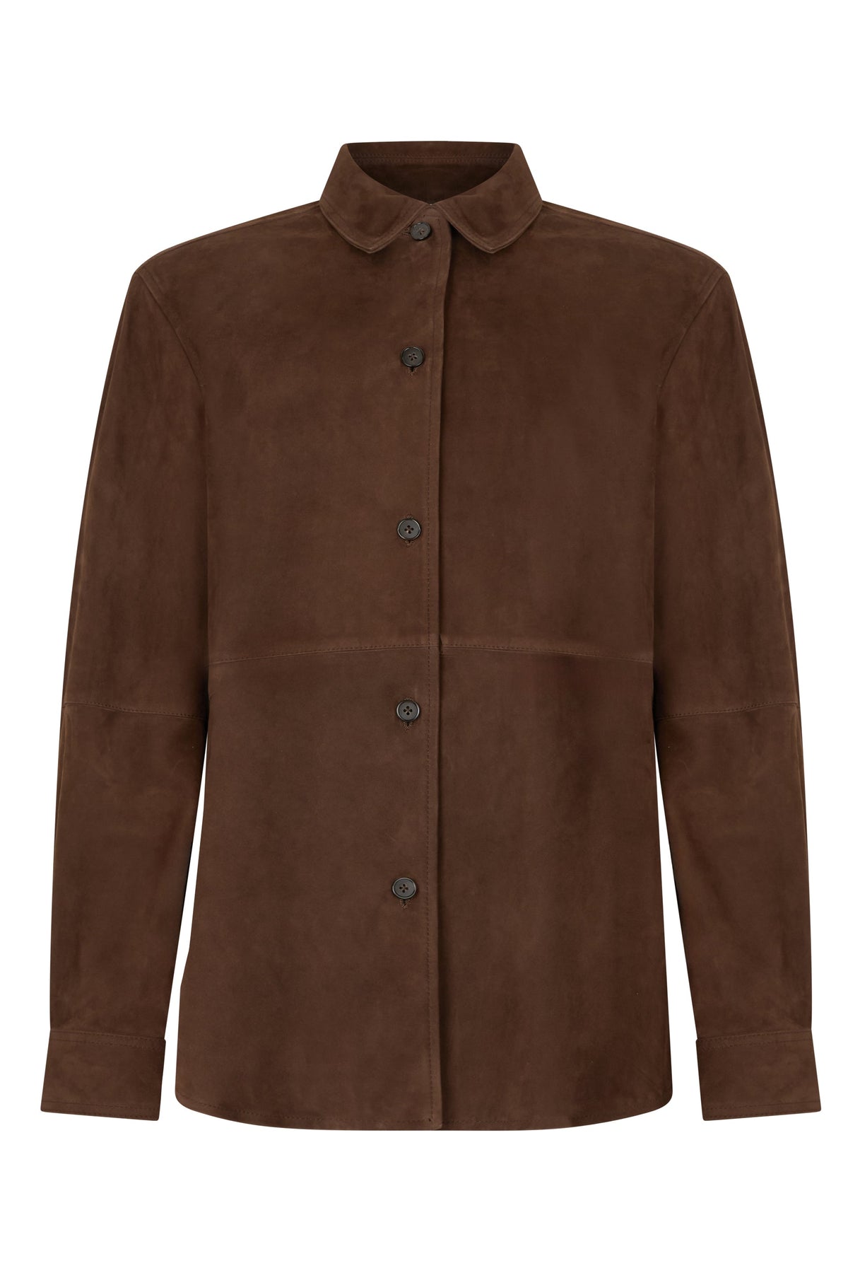 Leather jacket with buttons RTW