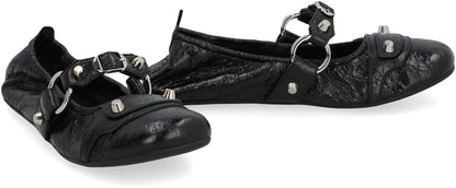Balenciaga City Leather ballet flats