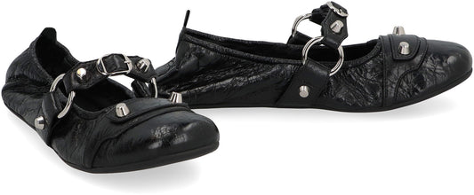 Balenciaga City Leather ballet flats