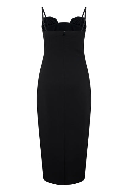 Slim midi dress with rhinestones RTW